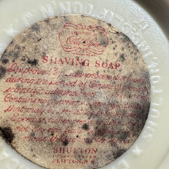 Old Spice Shulton Shaving Mug Ship Friendship & Ever Ready Brush Vintage Set - Picture 3 of 8